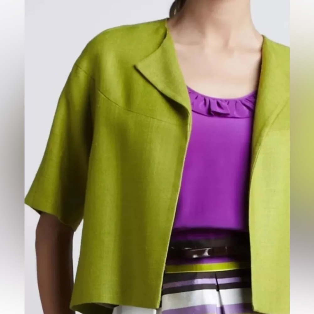 Kate Spade Cropped Open Front Jacket - Picture 3 of 13
